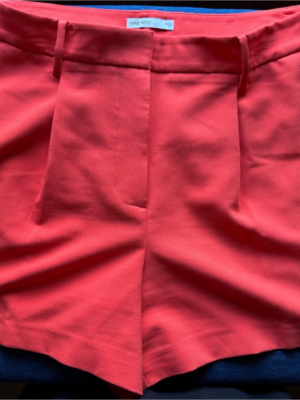 Nine West Orange Tailored High-Rise Women's Shorts
